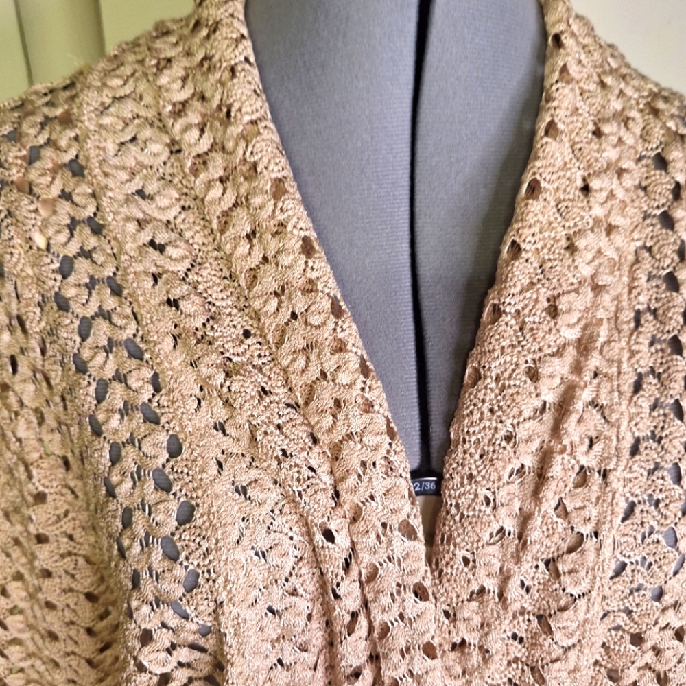 JM Collection Crocheted Blazer Size XL